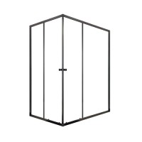Душевое ограждение Domani-Spa Cube V 108, размер 100*80*190 см, профиль графит, стекло 5 мм, без поддона
